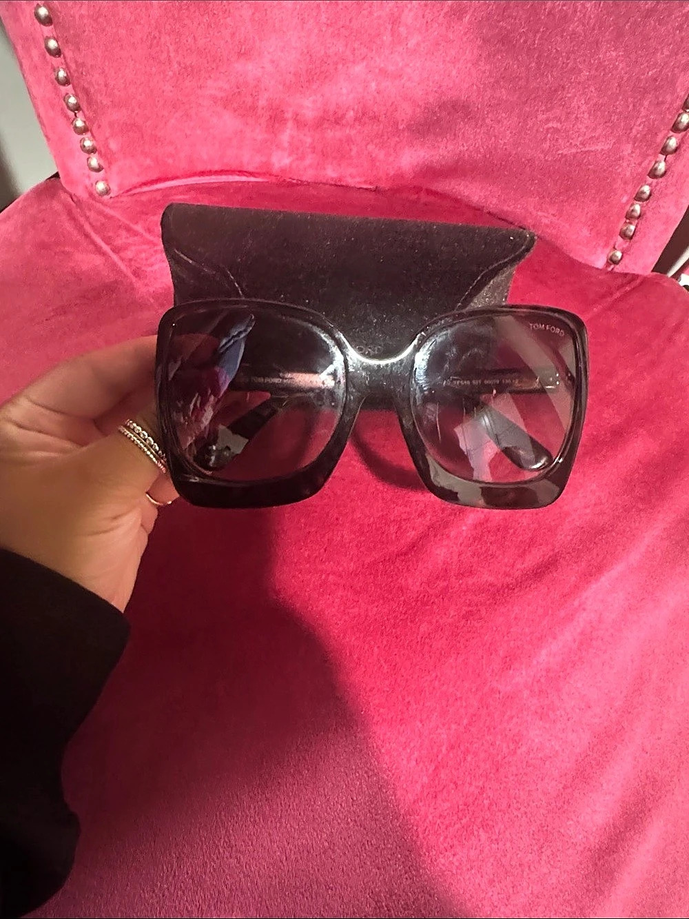 Tom Ford Emanuella-02 TF618 Oversized Sunglasses Brown